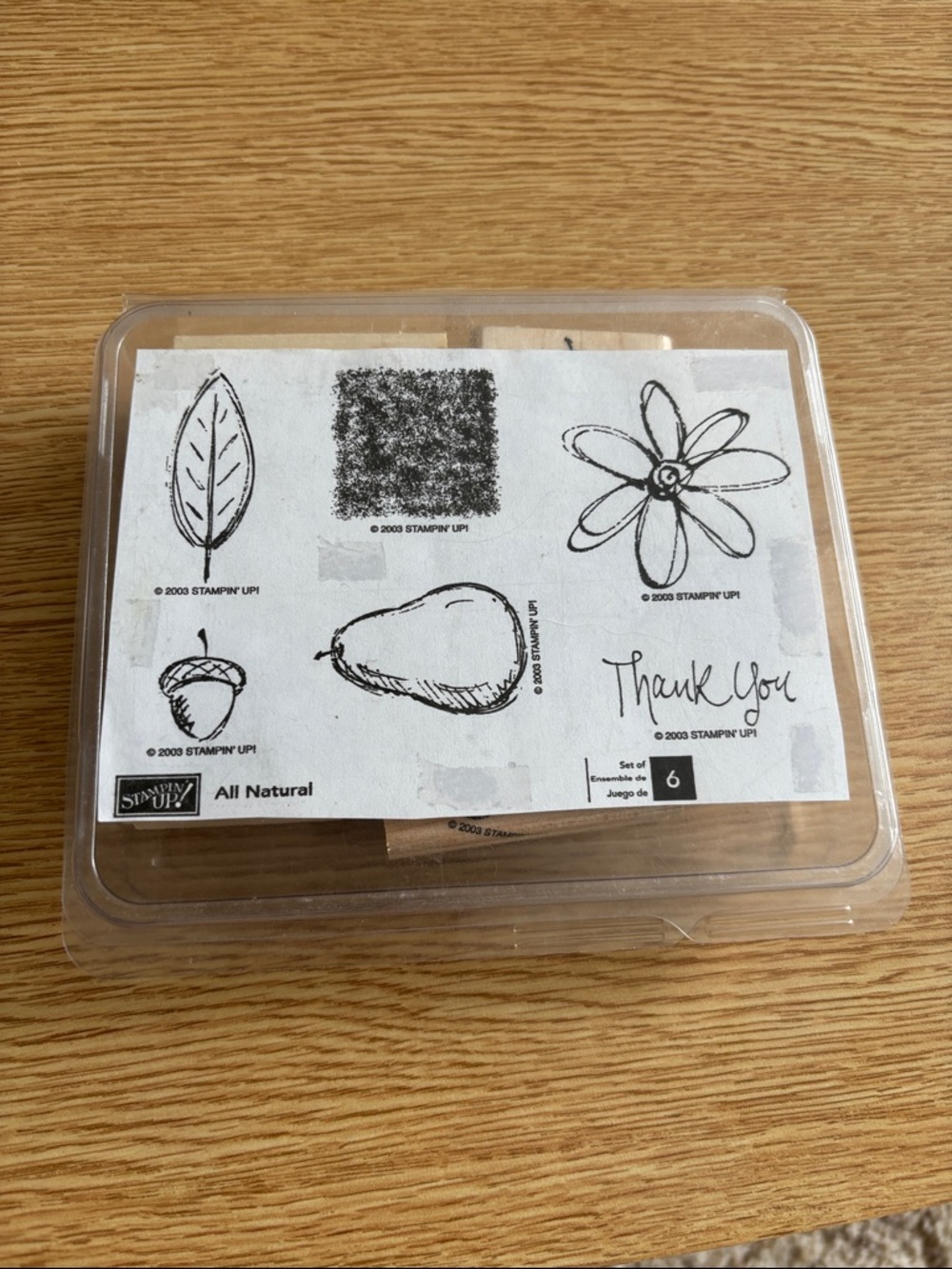 Stampin' Up! All Natural Clear Stamp Set - Tan
